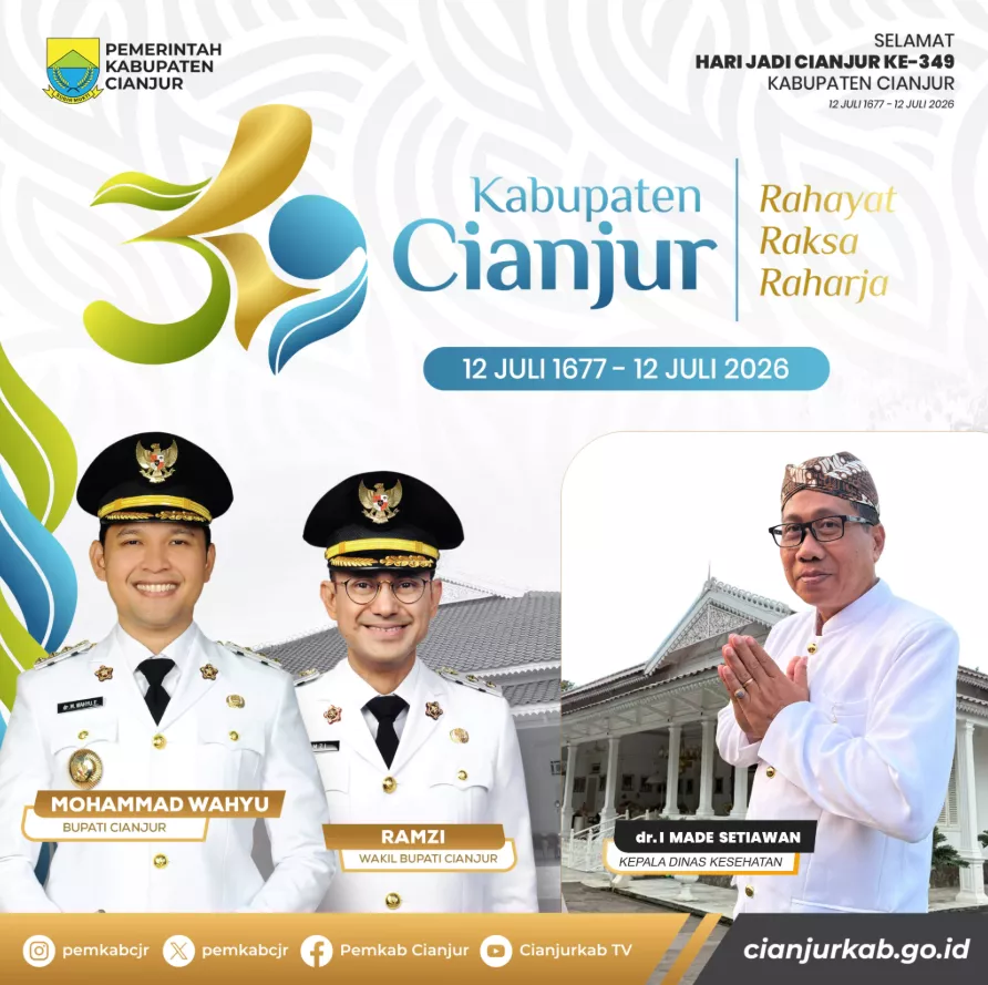 Selamat Hari Jadi Kabupaten Cianjur ke-349.